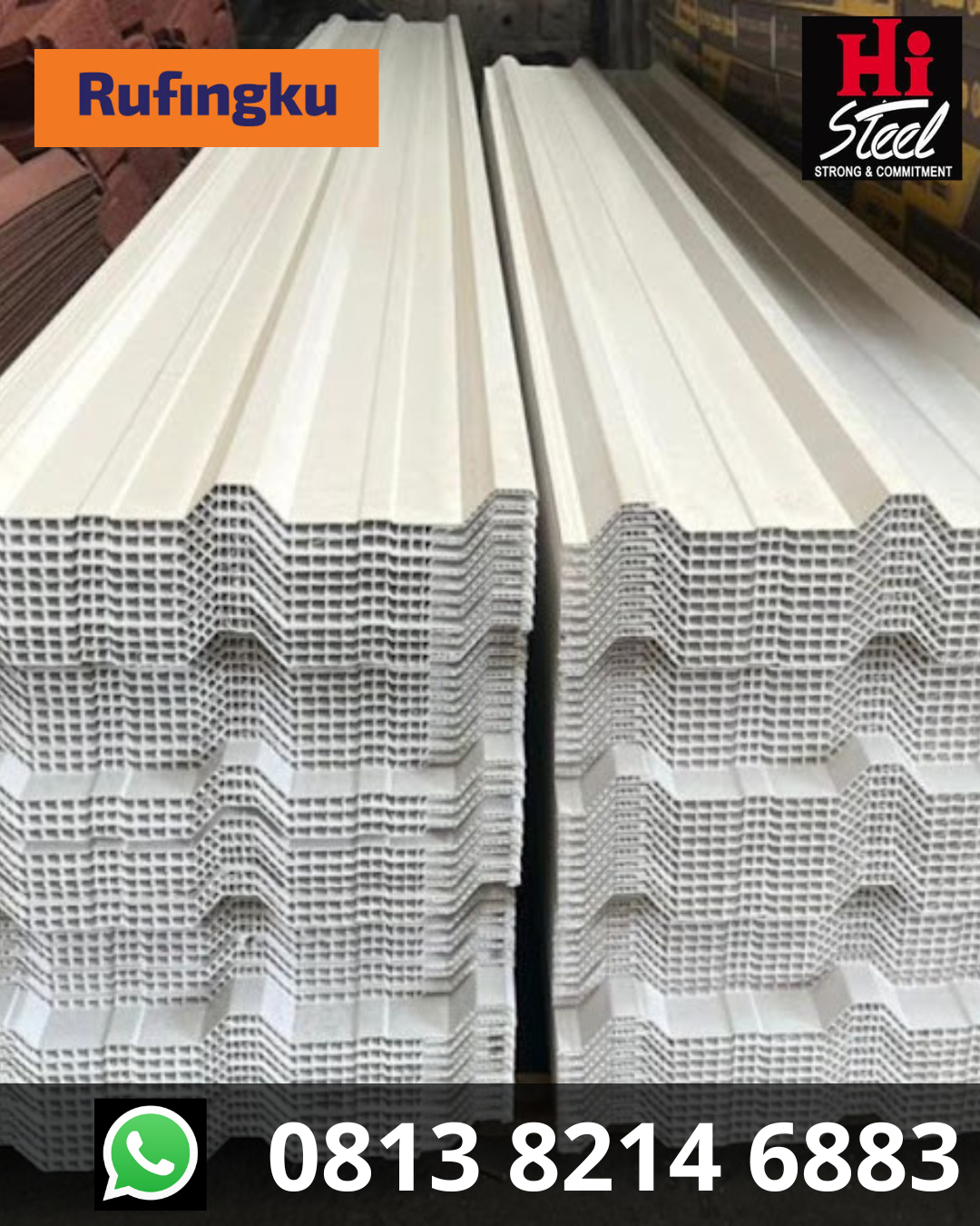 Jual Atap uPVC RUFINGKU Jakarta Utara | WA: 081382146883